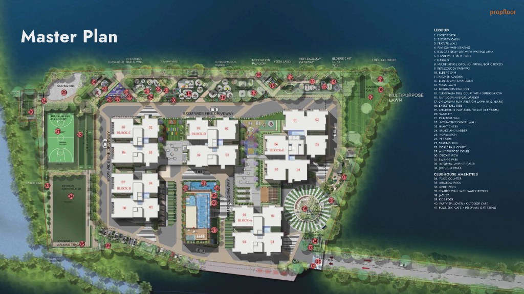 Amrutha Lake Vista Master plan
