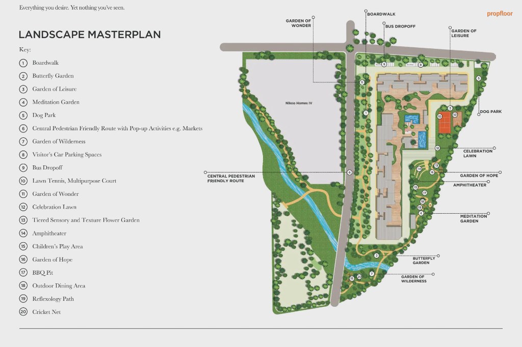 Bhartiya City Nikoo Homes 5 Master plan