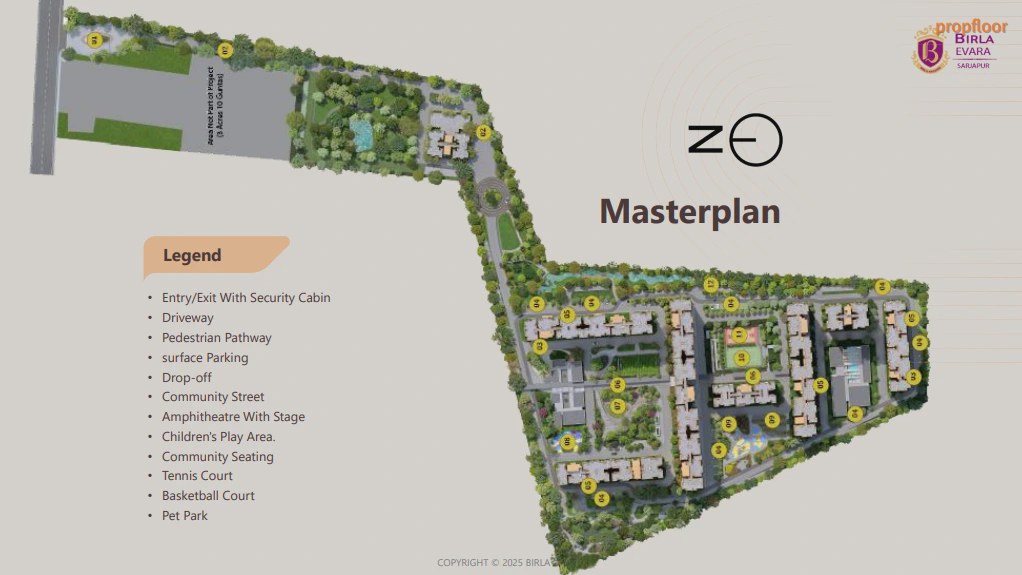 Birla Evara Master plan