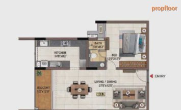 Casagrand Vivacity floor plan