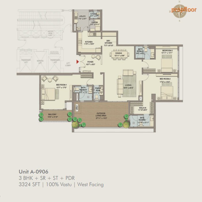 DivyaSree 77° Life floor plan