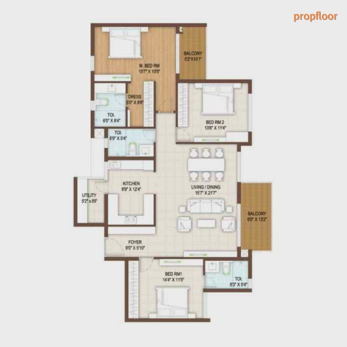DNR Reflection floor plan