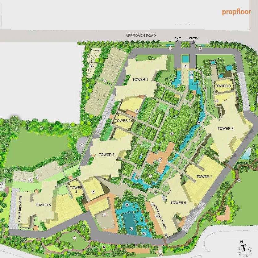 Embassy Lake Terraces Master plan