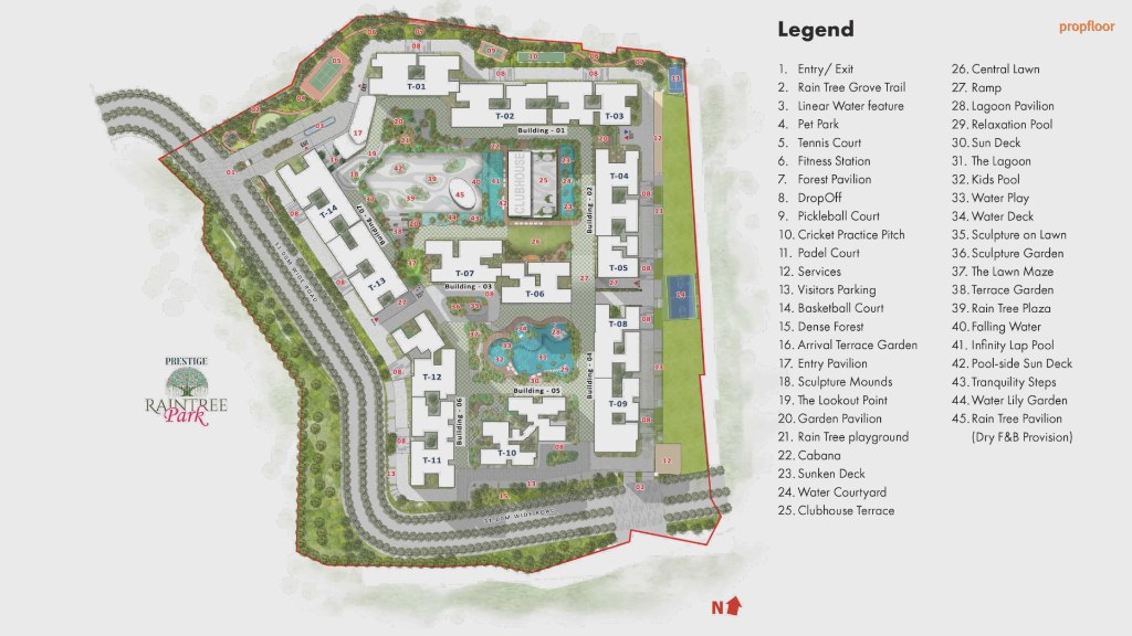 Evergreen at Prestige Raintree Park Master plan