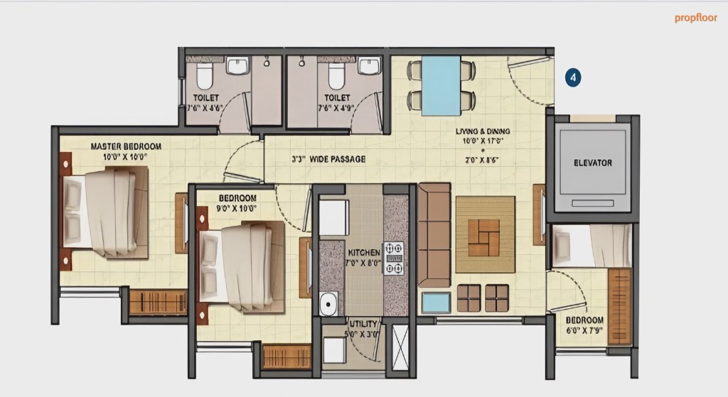 Godrej MSR City floor plan