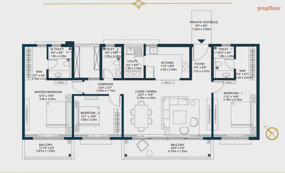 Godrej Tiara floor plan