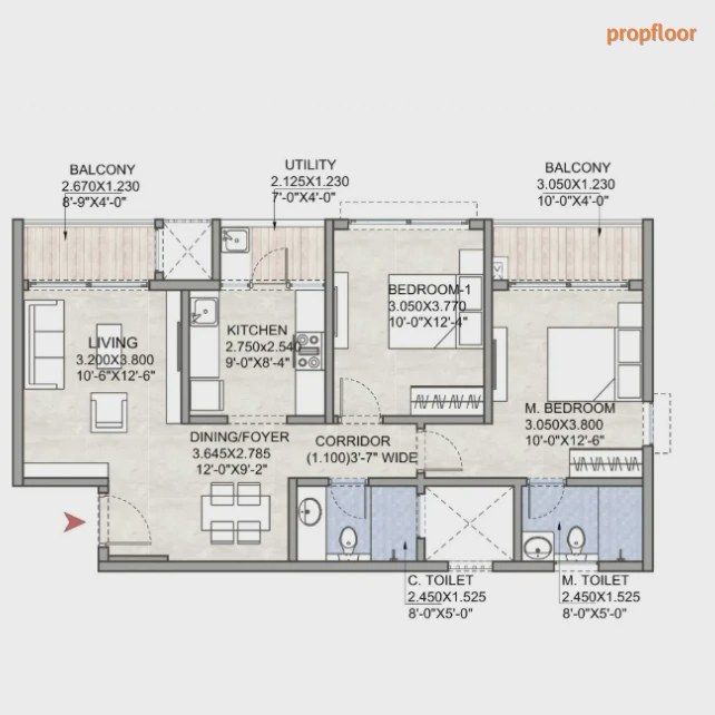 Godrej Woods floor plan