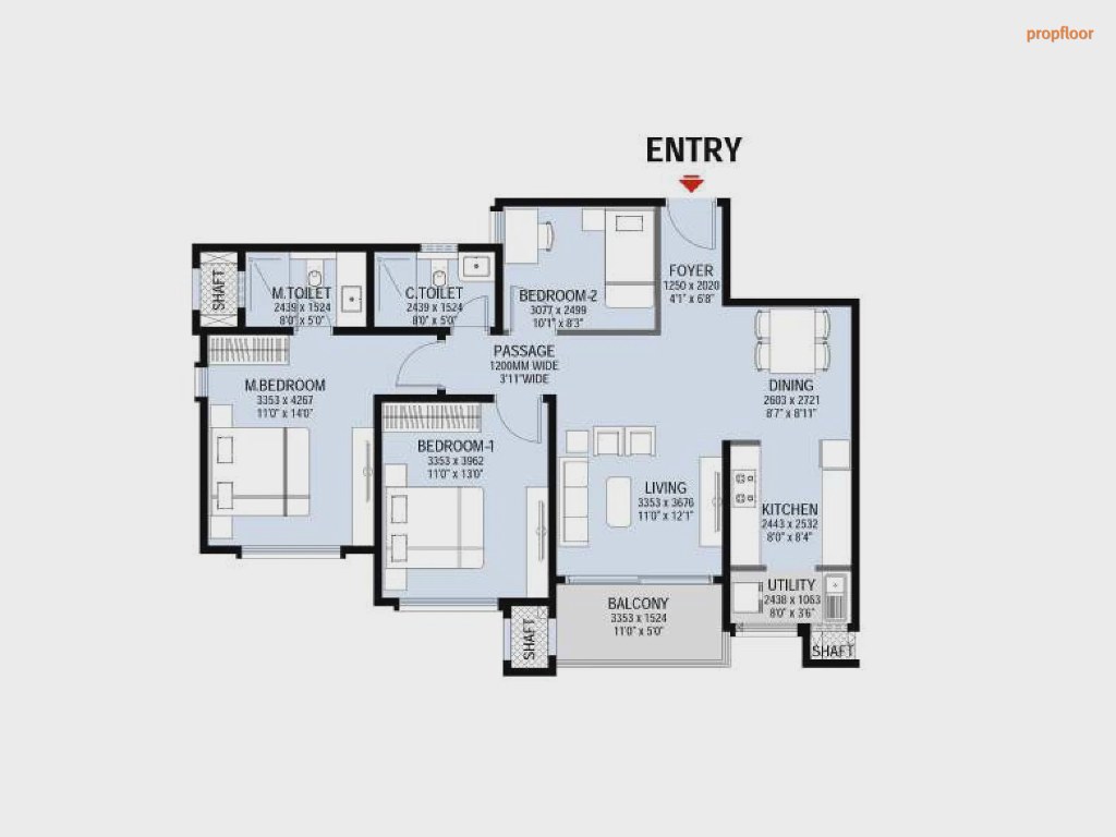 L&T Raintree Boulevard Phase-II floor plan