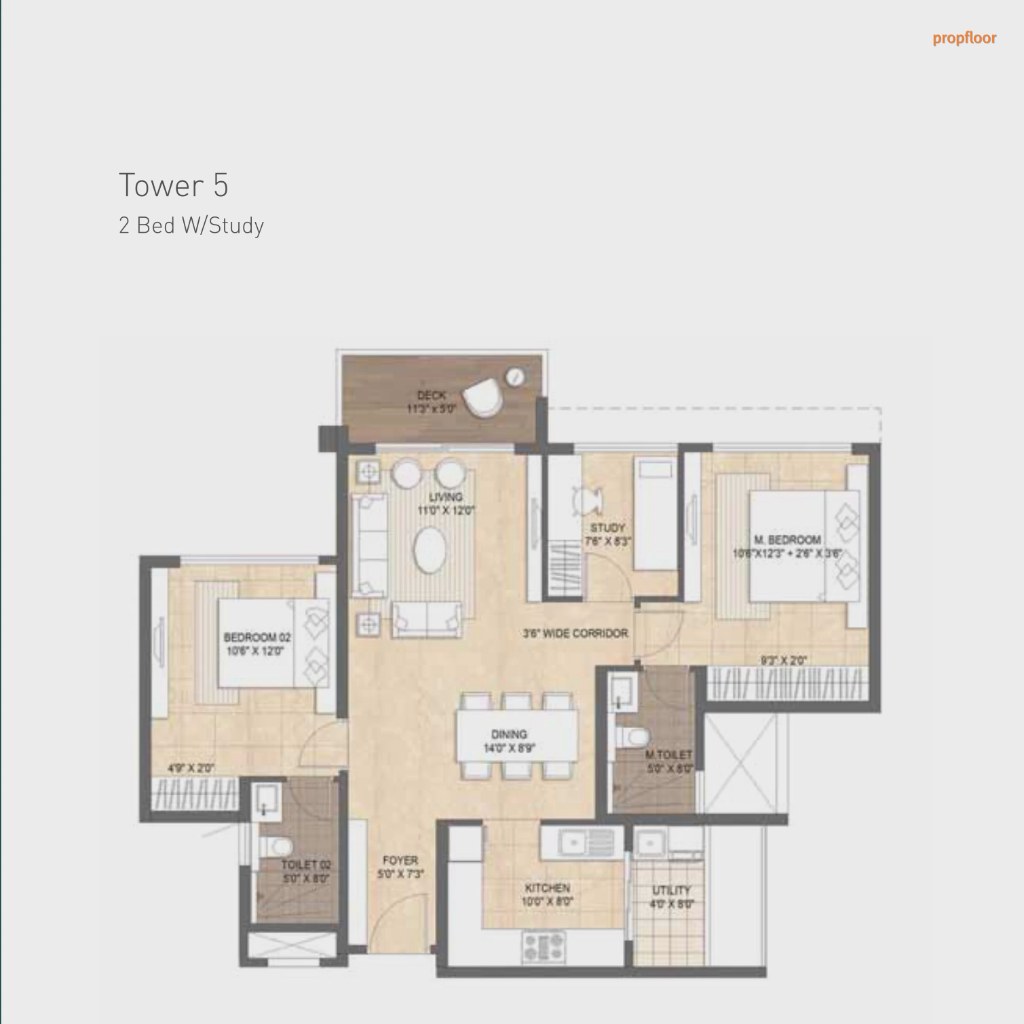 Lodha Mirabelle floor plan