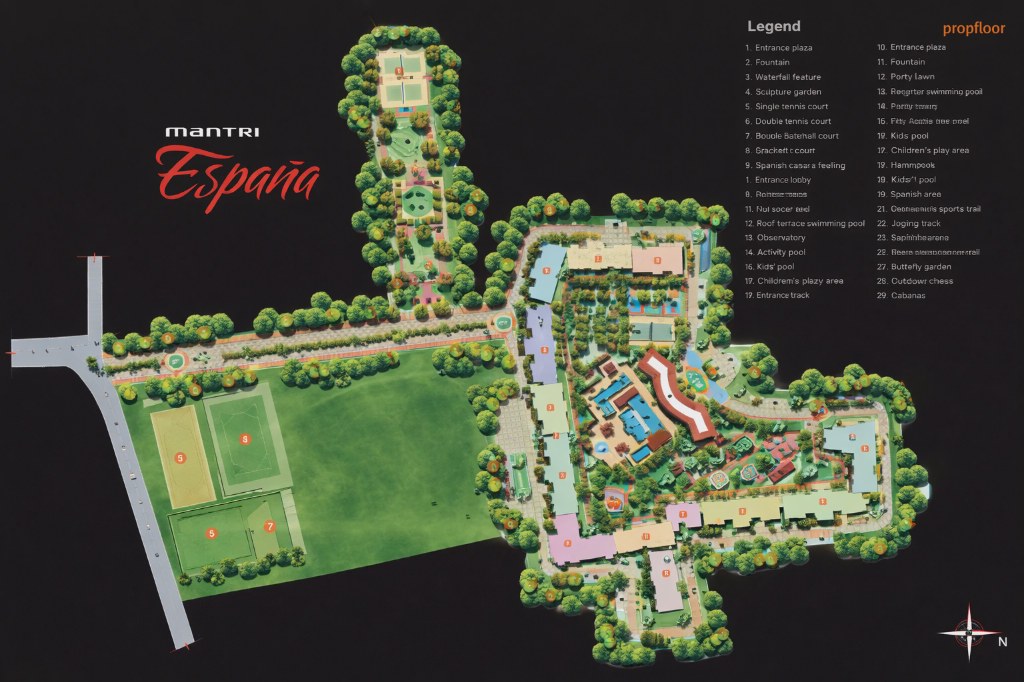 Mantri Espana Master plan
