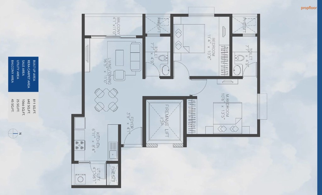 MJR North Park floor plan