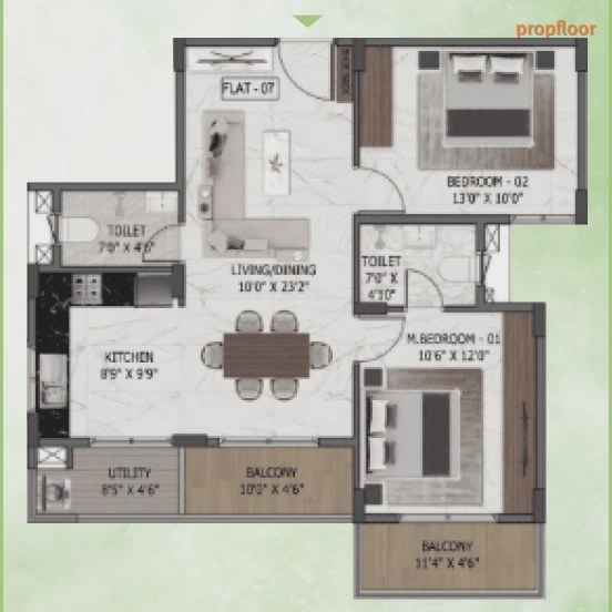 MSR Passion Square floor plan