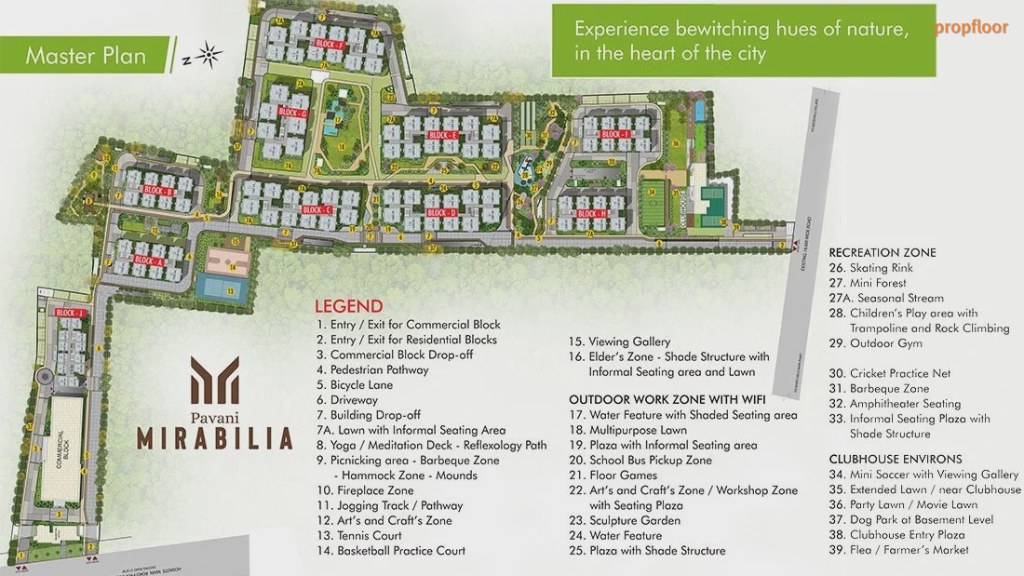 Pavani Mirabilia Master plan