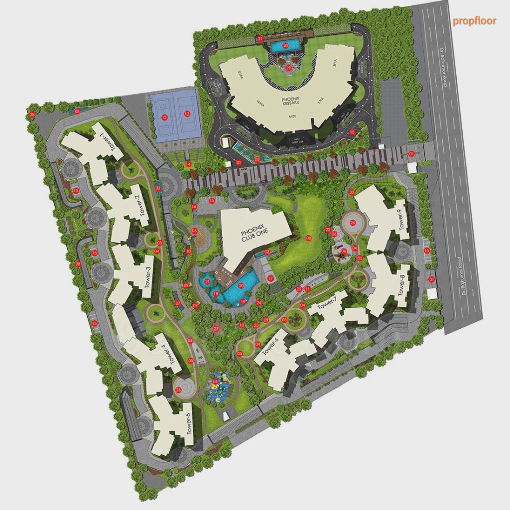 Phoenix One Bangalore West Master plan