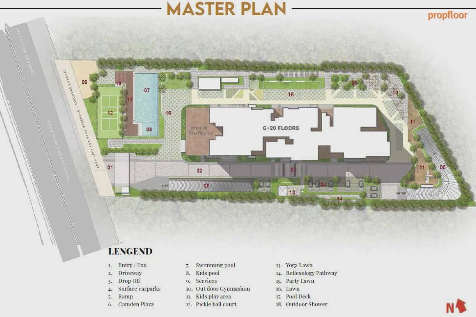 Prestige Camden Gardens master plan
