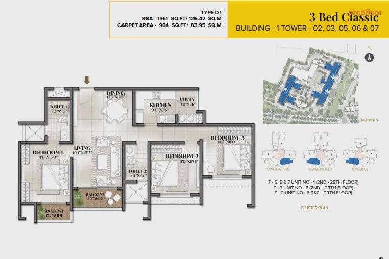 Prestige City Avalon Park floor plan