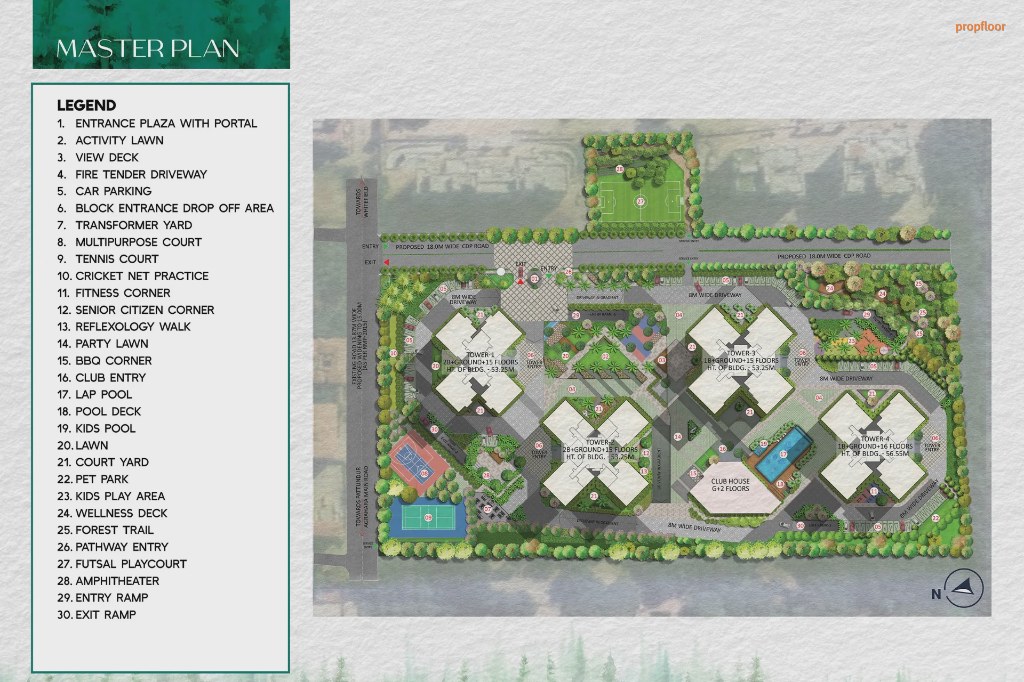 Prestige Pine Forest Master plan