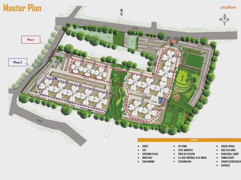 Prestige Primrose Hills Master plan