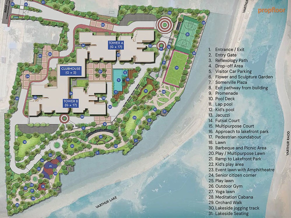 Prestige Somerville Master plan