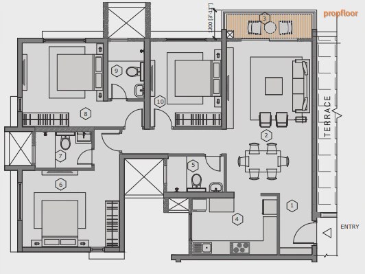 Purva Blubelle floor plan