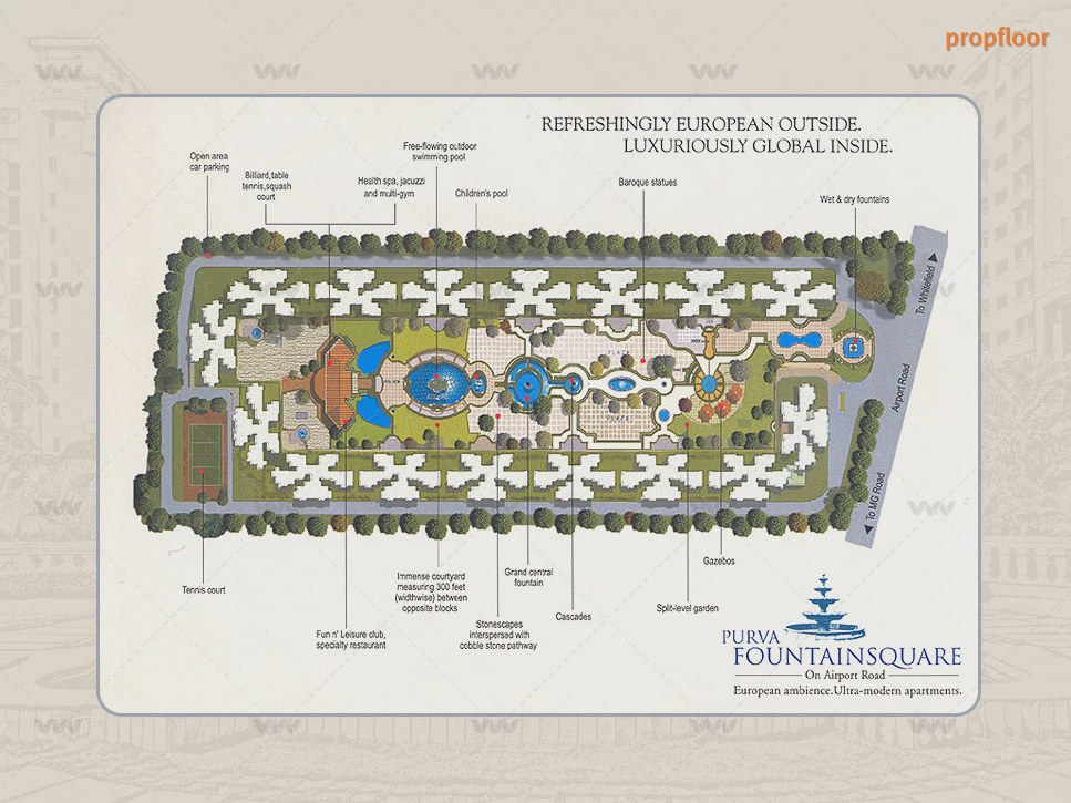 Purva Fountain Square Master plan