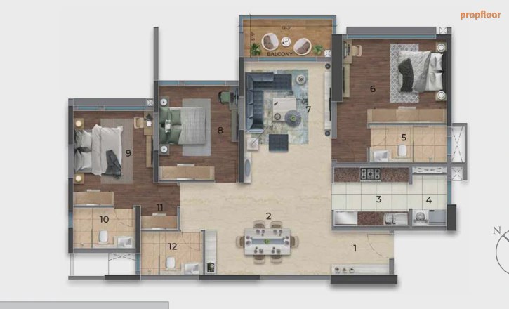 Purva Orient Grand floor plan