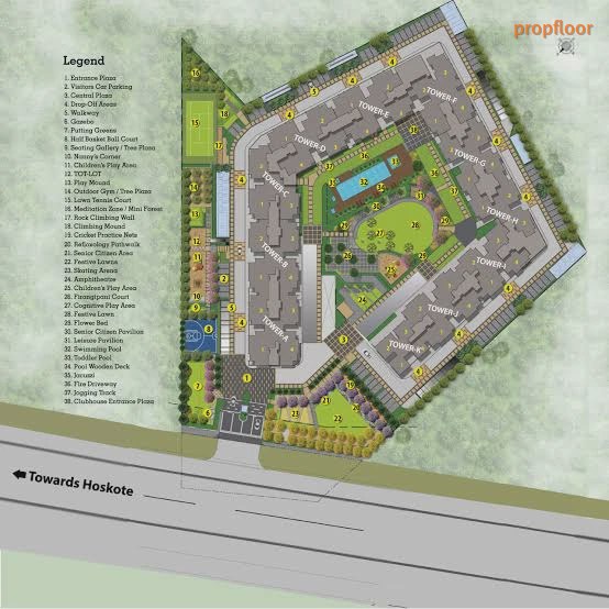Sattva East Crest Master plan