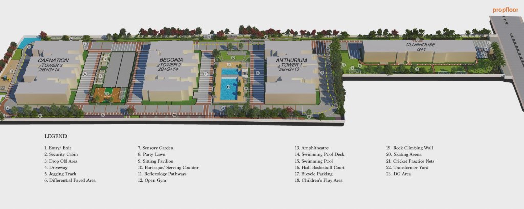 Sattva Exotic master plan