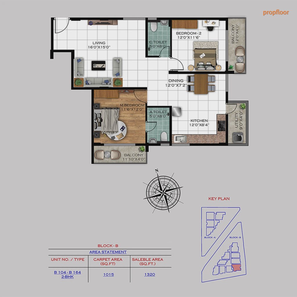 Satyam Varad 2 BHK floor plan 2
