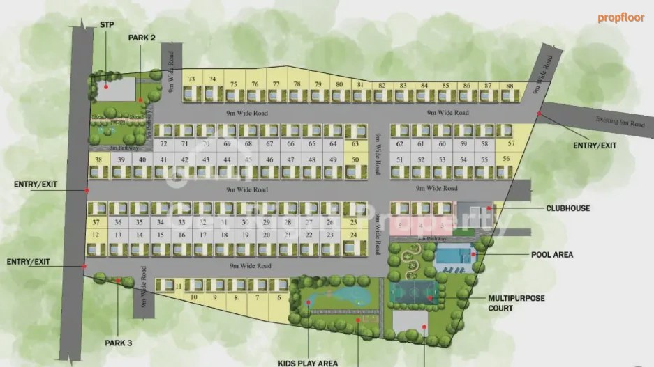 SLN Nidhi Aura Master plan