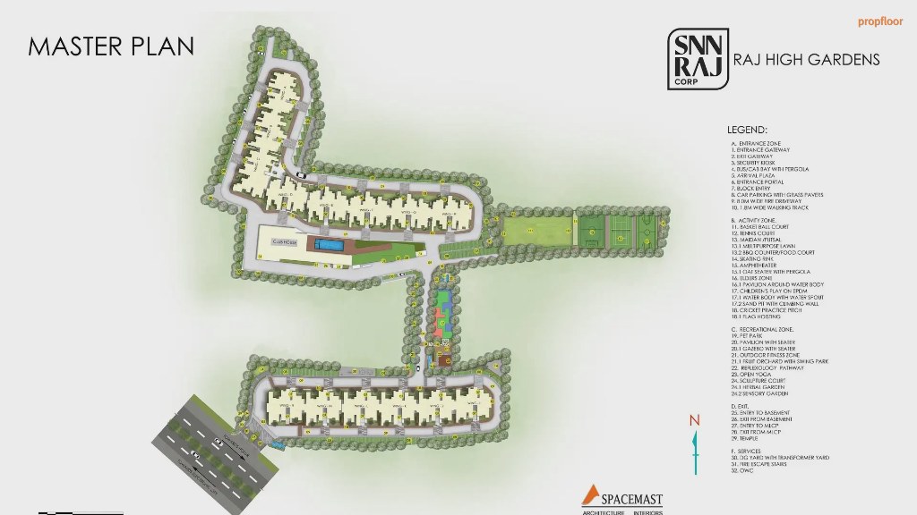 SNN Raj High Gardens Master plan