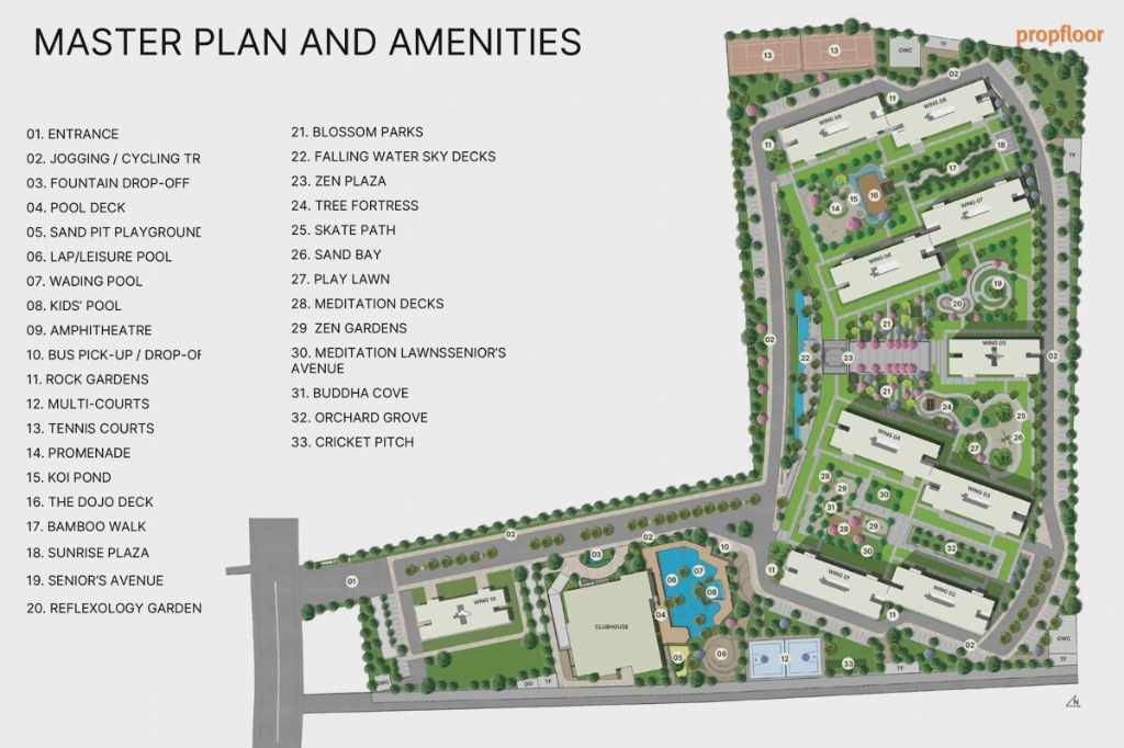 SOBHA Dream Gardens master plan
