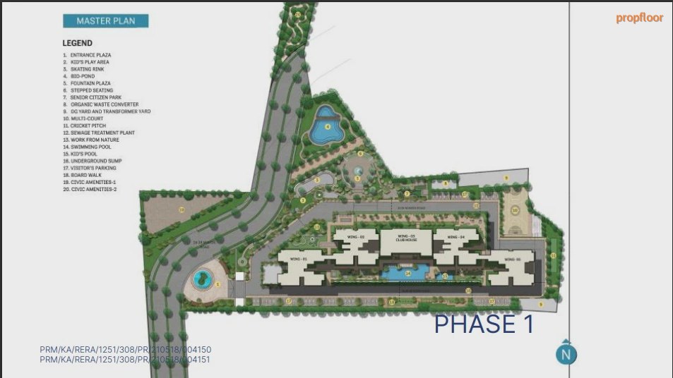 Sobha Manhattan Towers- Townpark Master plan