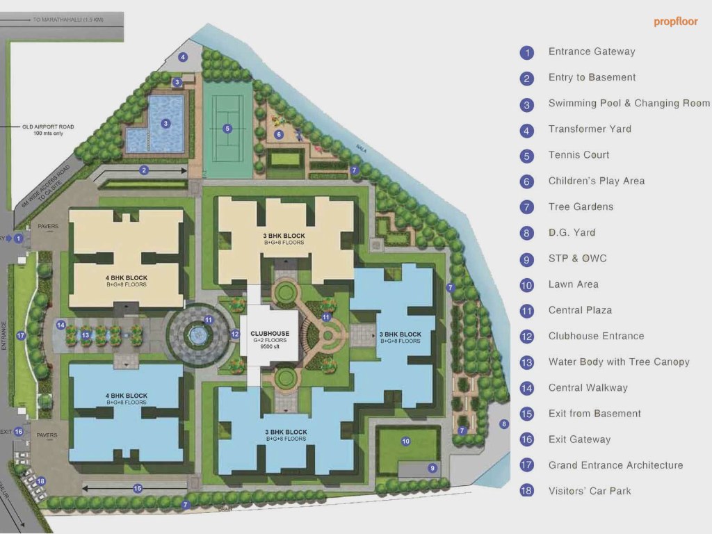Sobha Palladian Master plan