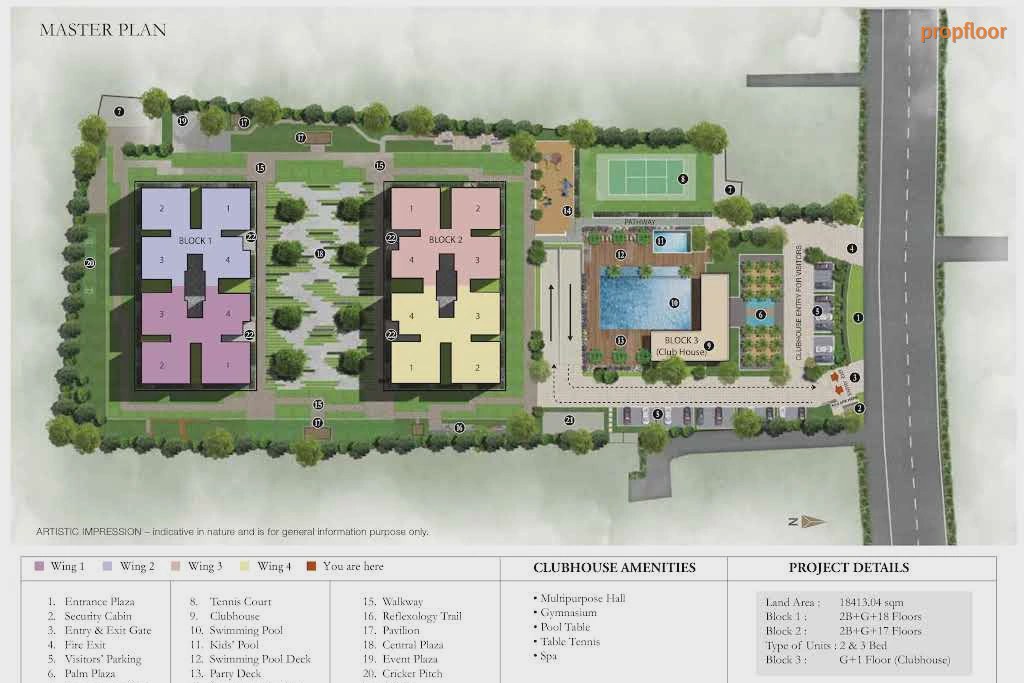 SOBHA PALM COURT master plan