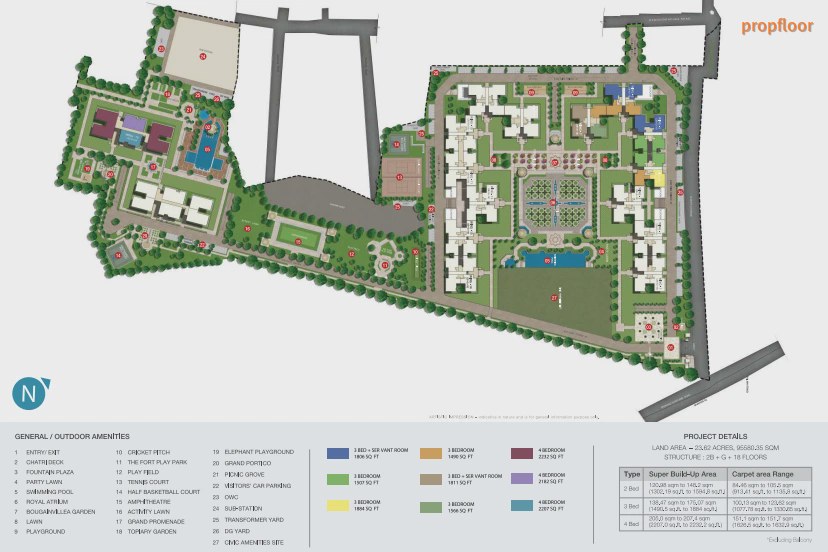 Sobha Royal Pavilion Master plan