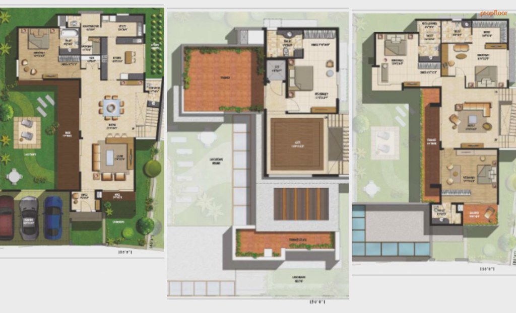 Sterling Villa Grande 3 BHK floor plan 2