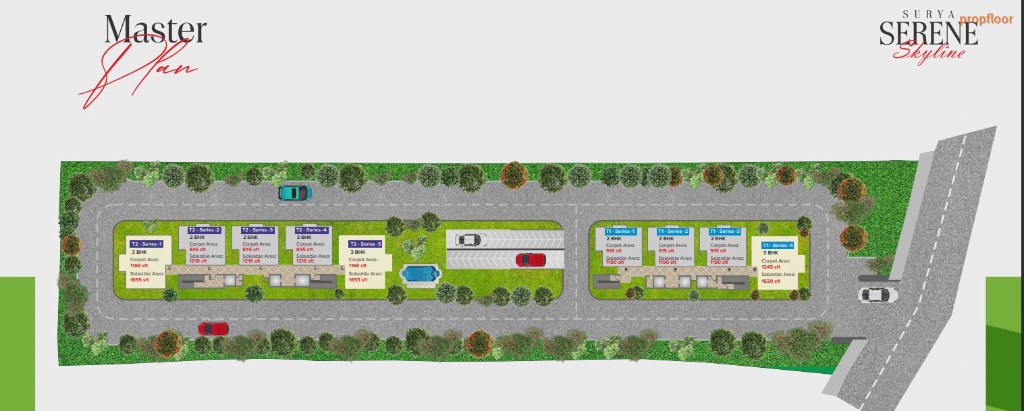 Surya Serene Skyline Master plan