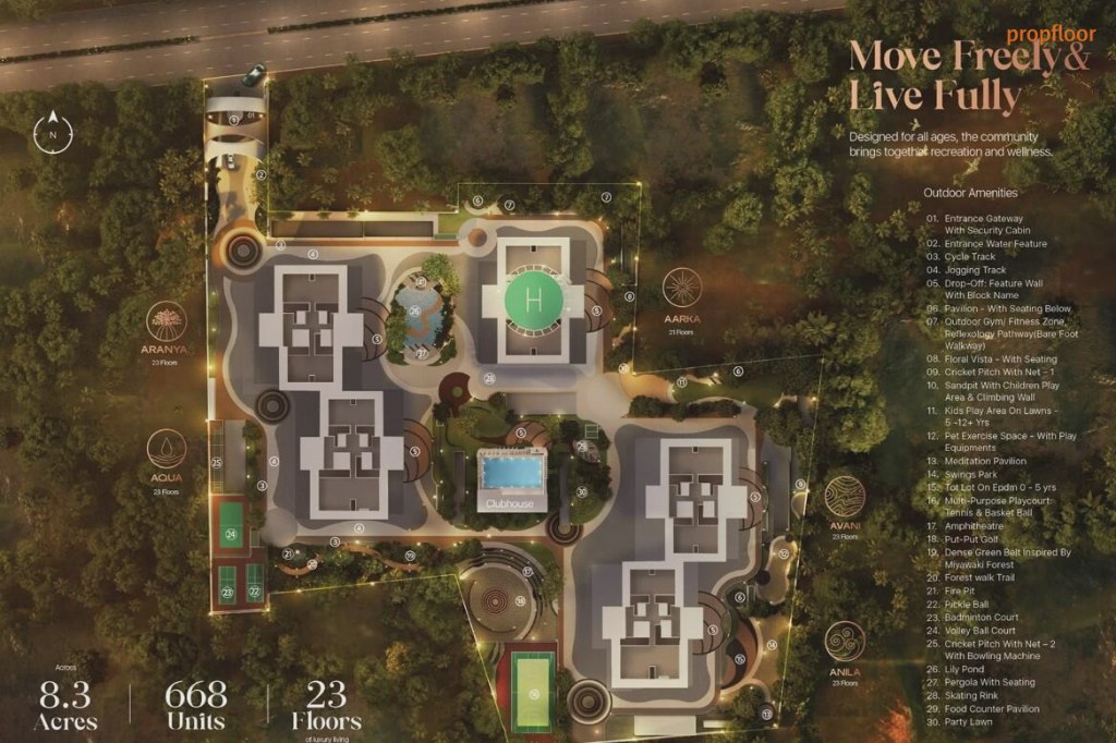 The Adwaith by Sanjeevini Master plan