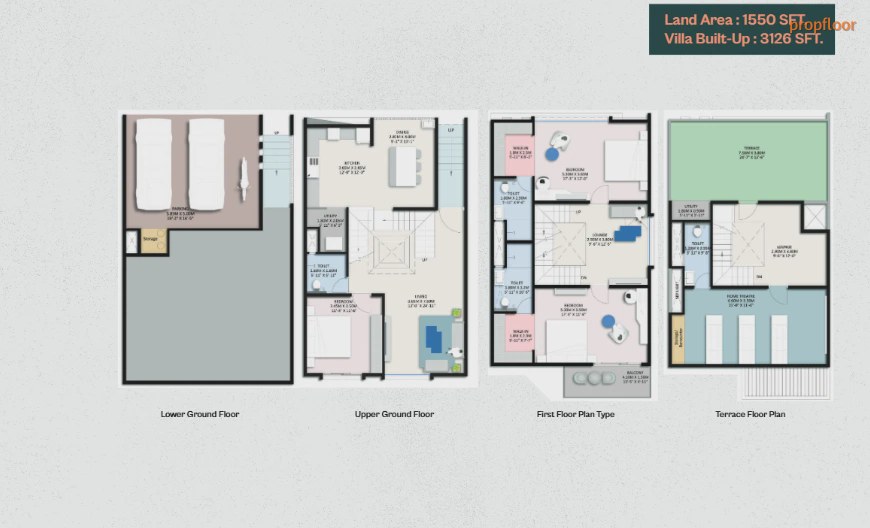 Vaishno Luxuria 4 BHK floor plan 2