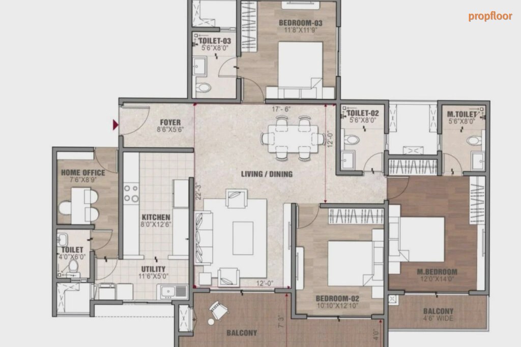 Vaswani Starlight floor plan