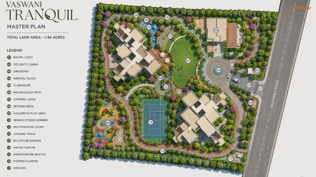 Vaswani Tranquil Master plan